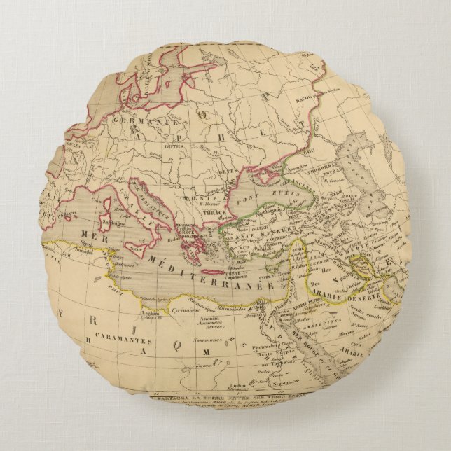 Cojín Redondo Fils aux. de Noe de los trois de Terre (Anverso)