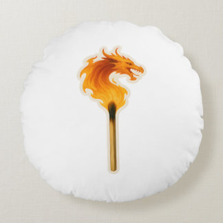 Cojín Redondo Fire Dragon Matchstick