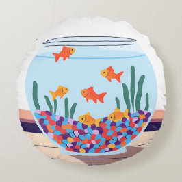 Cojín Redondo Fish Bowl
