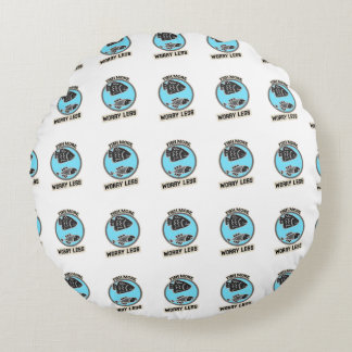 Cojín Redondo Fish More Worry Less