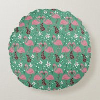 Flamingo floral sin soldadura patrón rosa verde
