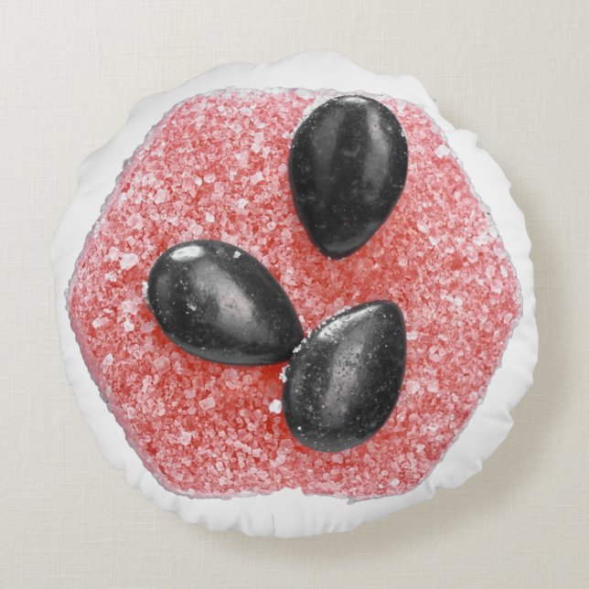 Cojín Redondo FlightBites Sour Watermelon (Reverso)