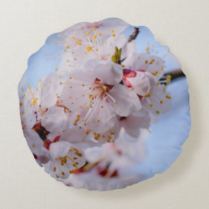 Cojín Redondo Flor de albaricoque japonés