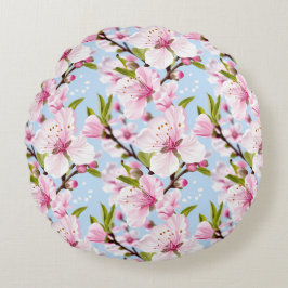 Cojín Redondo Flor de Cerezo