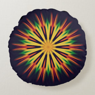 Cojín Redondo Flor de Kaleidoscope Mandala-21855