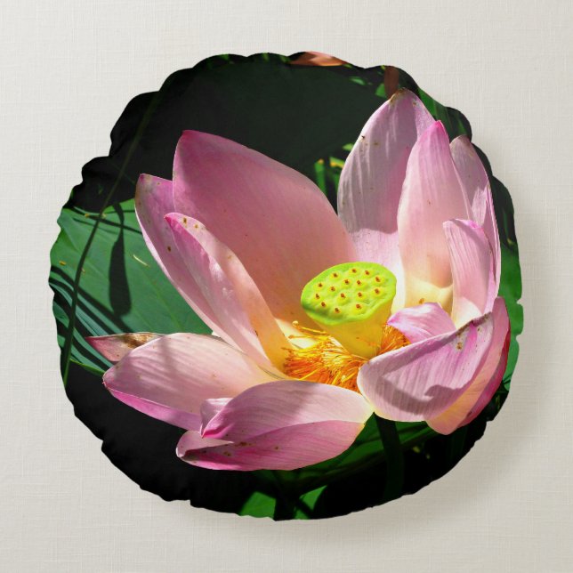Cojín Redondo Flor de Loto (Anverso)