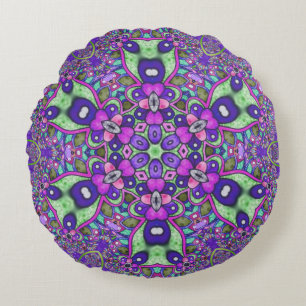 Cojín Redondo Flor de Mandala