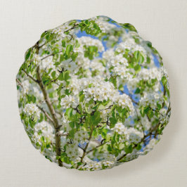 Cojín Redondo Flor de manzano silvestre