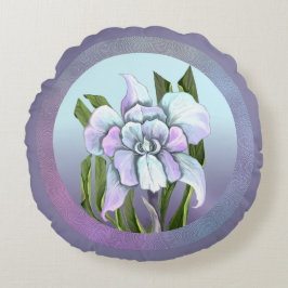 Cojín Redondo Flor de Smeraldo