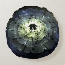 Flor fractal oscura abstracta