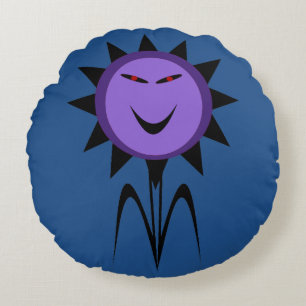 Cojín Redondo Flor malvada Kawaii Gioth Halloween Pillow