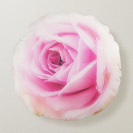 Cojín Redondo Flor rosa rosada