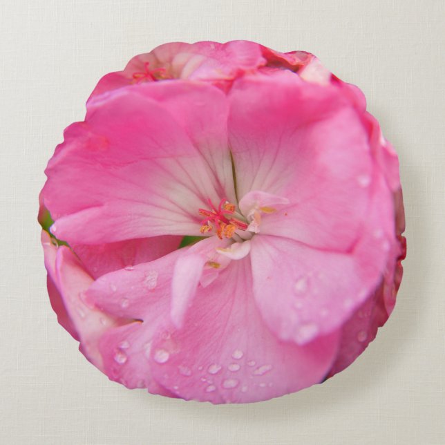 Cojín Redondo Flora de primavera (Anverso)