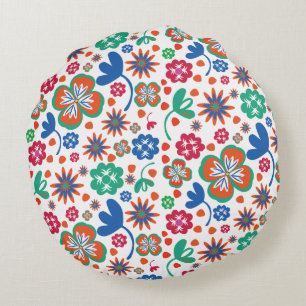 Cojín Redondo Floral