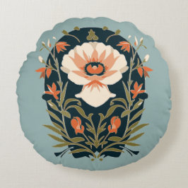 Cojín Redondo Floral de campo