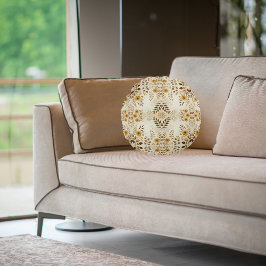 Cojín Redondo Floral de granja