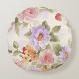 Cojín Redondo Flores de jardín