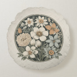 Cojín Redondo Flores de primavera