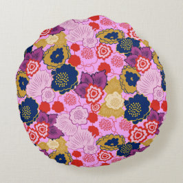 Cojín Redondo Flores de primavera