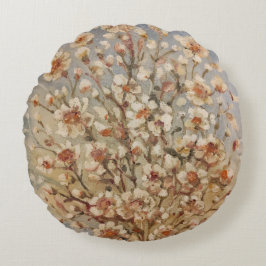 Cojín Redondo Flores de primavera vintage