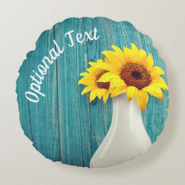 Cojín Redondo Flores de sol potentes