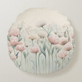 Cojín Redondo Flores en flor