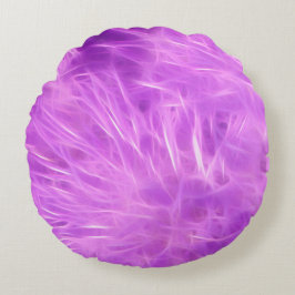 Cojín Redondo Flores moradas transformadas