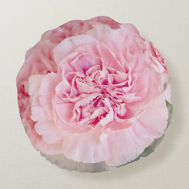 Cojín Redondo Flores rosa (Reverso)