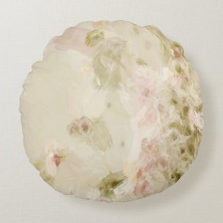 Cojín Redondo Flores rosadas pasteles