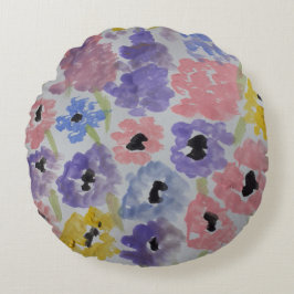Cojín Redondo Flores salvajes de verano