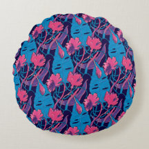 Flores Silvestres Tropicales Azules Rosadas Modern