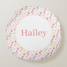 Cojín Redondo Flores simples