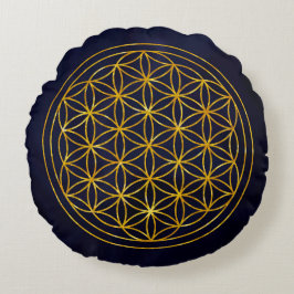 Cojín Redondo flower of life