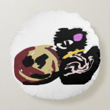 Fluffy Black Cat Jack o Lantern fun 