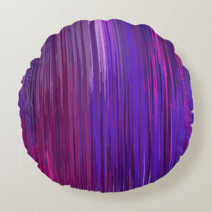 Cojín Redondo Fondo abstracto con línea vertical morada fina