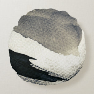 Cojín Redondo Fondo abstracto del grunge, textura de la tinta. 4