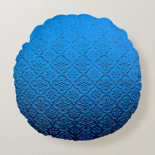 Cojín Redondo fondo azul
