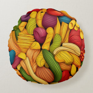 Cojín Redondo Fondo de arte de pasta