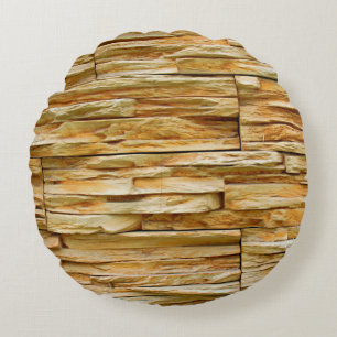 Cojín Redondo fondo de una piedra natural abstracta, arquitecto