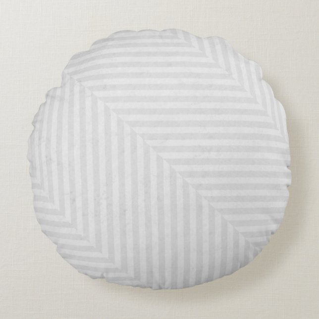 Cojín Redondo Fondo del papel de modelo rayado (Anverso)