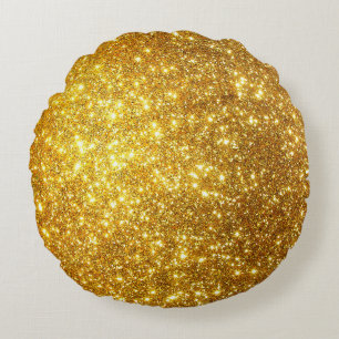Cojín Redondo fondo dorado grunge de alta resolución, ilustrati 