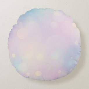 Cojín Redondo Fondo Dreamy Pastel Bokeh