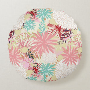 Cojín Redondo Fondo floral 4