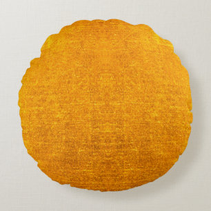 Cojín Redondo Fondo metalizado dorado o textura de brushe