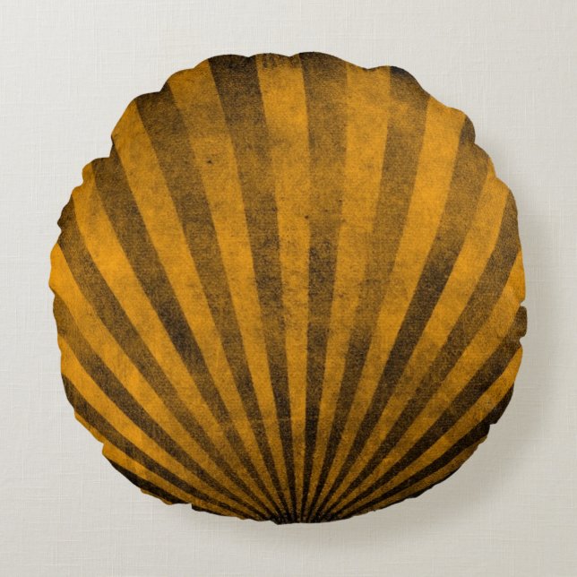 Cojín Redondo Fondo retro del modelo (Anverso)