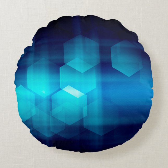Cojín Redondo fondos abstractos, matriz abstracta como fondo (Anverso)