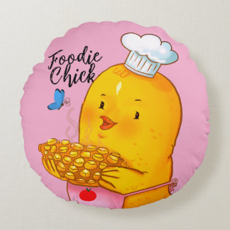 Cojín Redondo Foodie Chick Cushion
