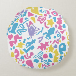 Cojín Redondo Formas divertidas y coloridas