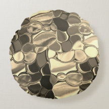 Formas redondeadas en color bronce, dorado claro,