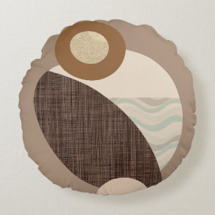 Cojín Redondo Formas terrenales